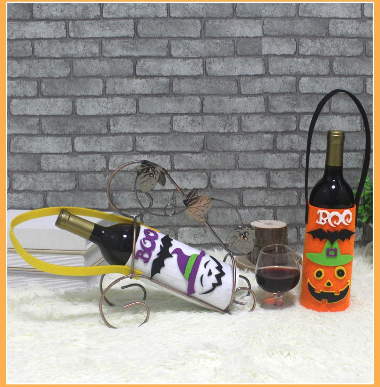 CX189002 Halloween Decorative Restaurant Creative Ghost Pumpkin Gift Wine Bottle Cover