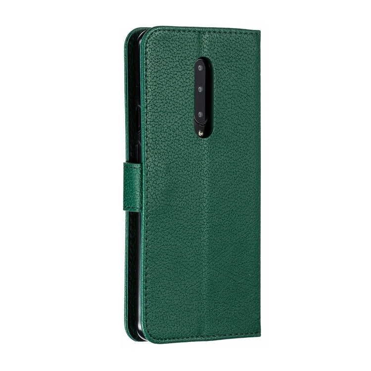 Feather Pattern Litchi Texture Horizontal Flip Leather Case with Wallet & Holder & Card Slots For OnePlus 7 Pro
