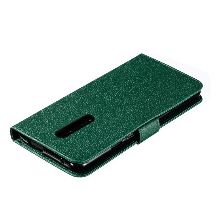 Feather Pattern Litchi Texture Horizontal Flip Leather Case with Wallet & Holder & Card Slots For OnePlus 7 Pro
