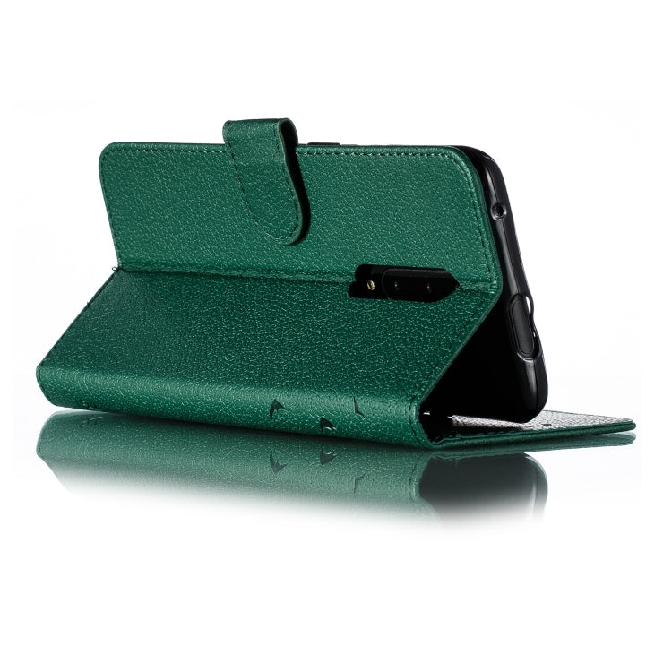 Feather Pattern Litchi Texture Horizontal Flip Leather Case with Wallet & Holder & Card Slots For OnePlus 7 Pro