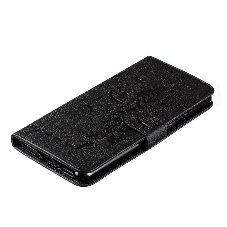 Feather Pattern Litchi Texture Horizontal Flip Leather Case with Wallet & Holder & Card Slots For OnePlus 7 Pro