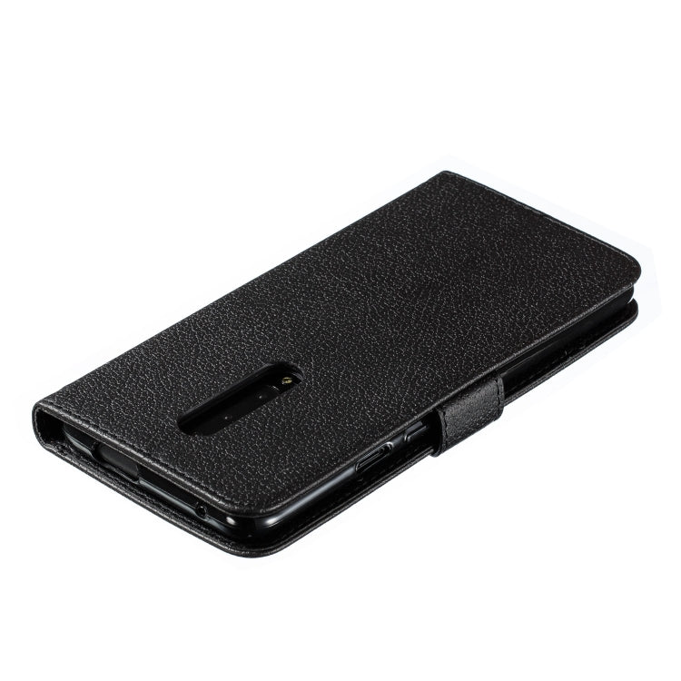 Feather Pattern Litchi Texture Horizontal Flip Leather Case with Wallet & Holder & Card Slots For OnePlus 7 Pro