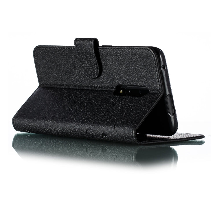 Feather Pattern Litchi Texture Horizontal Flip Leather Case with Wallet & Holder & Card Slots For OnePlus 7 Pro