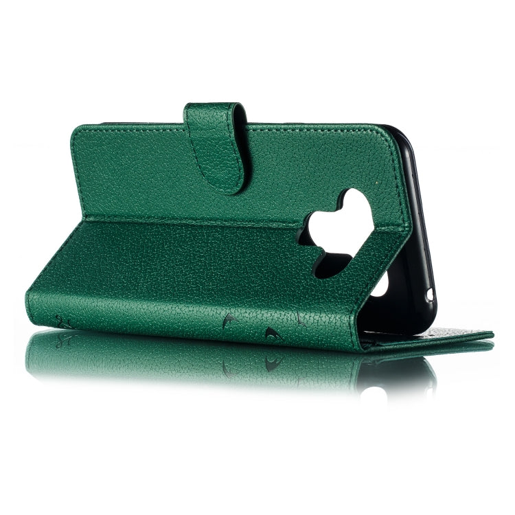 Feather Pattern Litchi Texture Horizontal Flip Leather Case with Wallet & Holder & Card Slots For LG K50