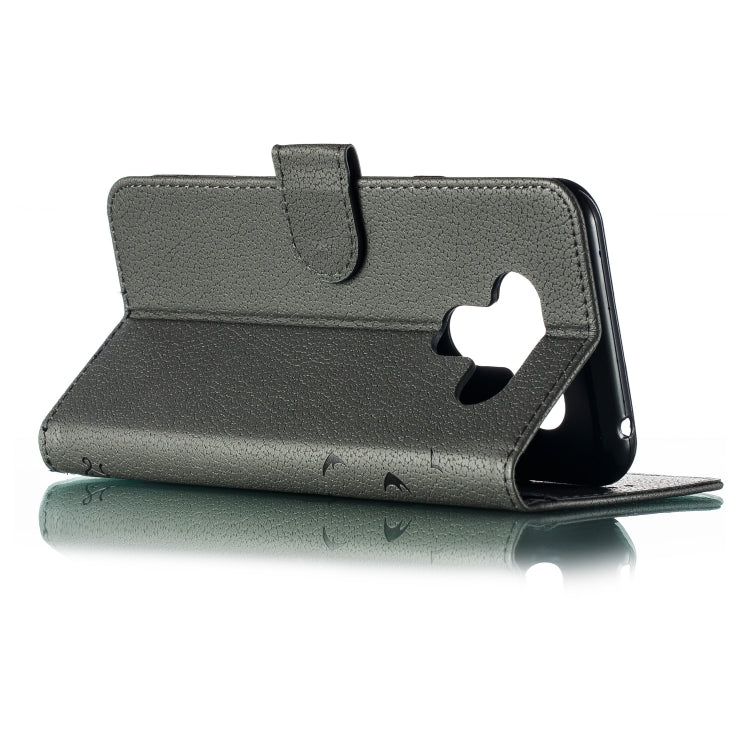 Feather Pattern Litchi Texture Horizontal Flip Leather Case with Wallet & Holder & Card Slots For LG K50