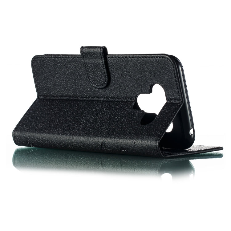 Feather Pattern Litchi Texture Horizontal Flip Leather Case with Wallet & Holder & Card Slots For LG K50