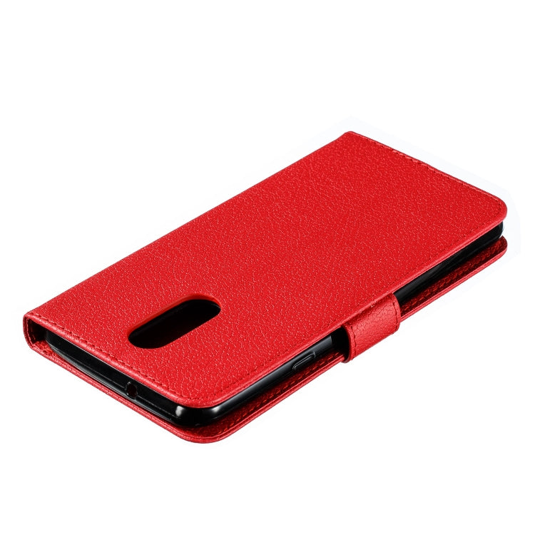 Feather Pattern Litchi Texture Horizontal Flip Leather Case with Wallet & Holder & Card Slots For LG Stylo 4