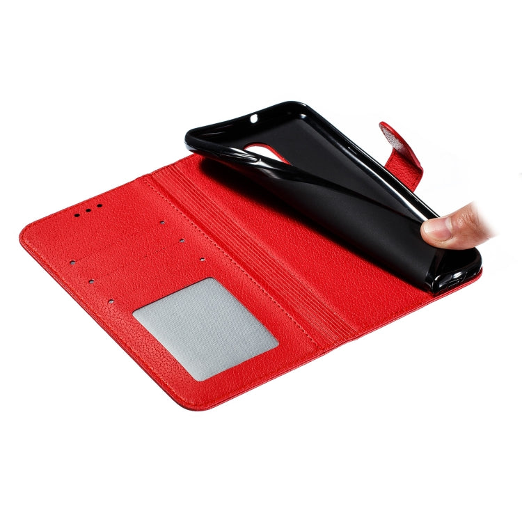 Feather Pattern Litchi Texture Horizontal Flip Leather Case with Wallet & Holder & Card Slots For LG Stylo 4