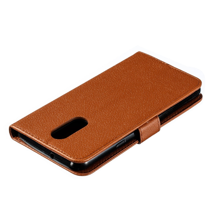 Feather Pattern Litchi Texture Horizontal Flip Leather Case with Wallet & Holder & Card Slots For LG Stylo 4