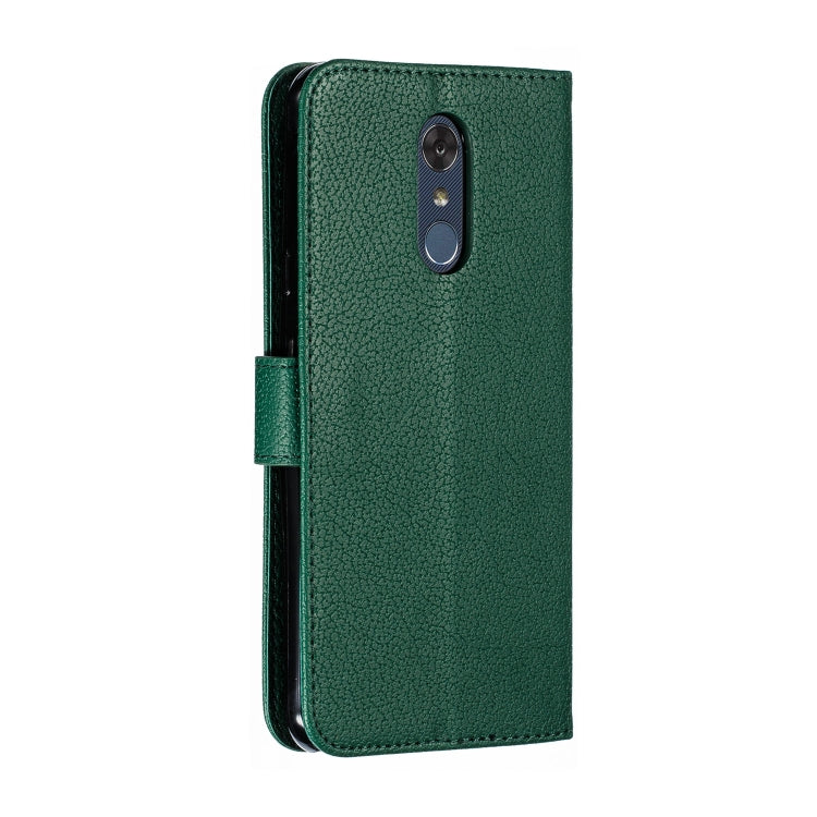 Feather Pattern Litchi Texture Horizontal Flip Leather Case with Wallet & Holder & Card Slots For LG Stylo 4