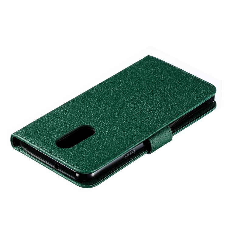 Feather Pattern Litchi Texture Horizontal Flip Leather Case with Wallet & Holder & Card Slots For LG Stylo 4