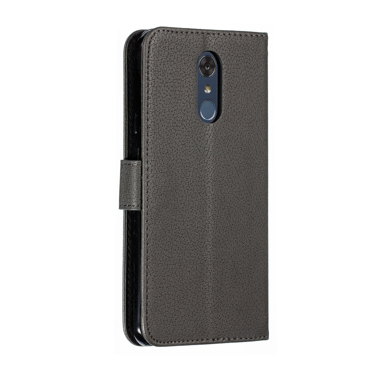 Feather Pattern Litchi Texture Horizontal Flip Leather Case with Wallet & Holder & Card Slots For LG Stylo 4