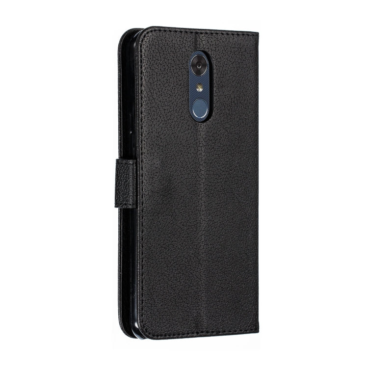 Feather Pattern Litchi Texture Horizontal Flip Leather Case with Wallet & Holder & Card Slots For LG Stylo 4
