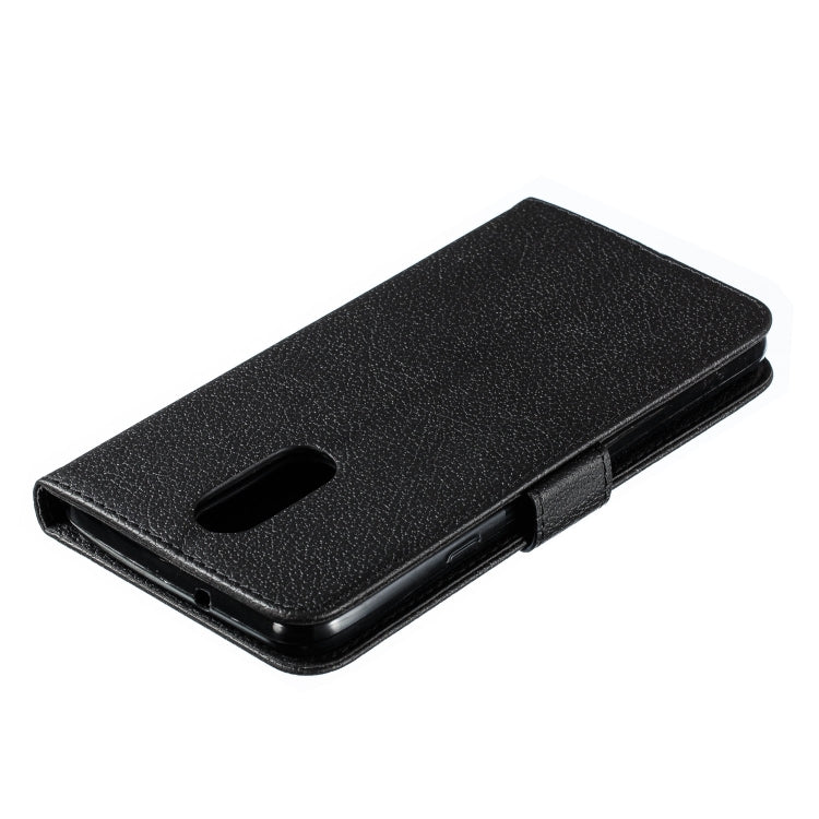 Feather Pattern Litchi Texture Horizontal Flip Leather Case with Wallet & Holder & Card Slots For LG Stylo 4