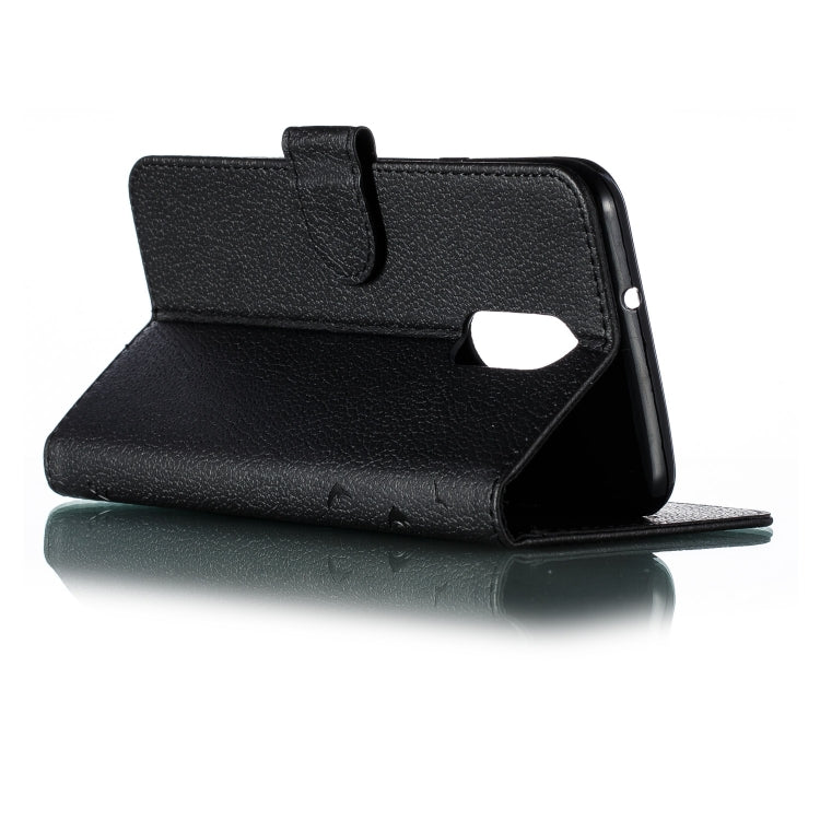 Feather Pattern Litchi Texture Horizontal Flip Leather Case with Wallet & Holder & Card Slots For LG Stylo 4