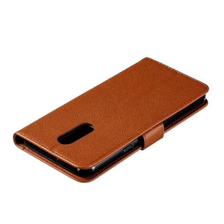 Feather Pattern Litchi Texture Horizontal Flip Leather Case with Wallet & Holder & Card Slots For LG Stylo 5
