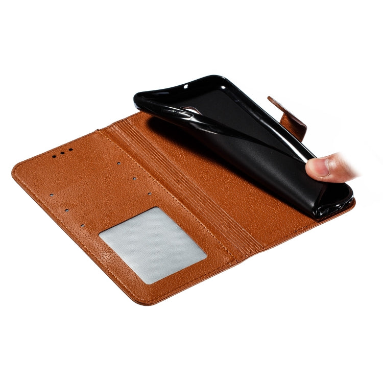 Feather Pattern Litchi Texture Horizontal Flip Leather Case with Wallet & Holder & Card Slots For LG Stylo 5