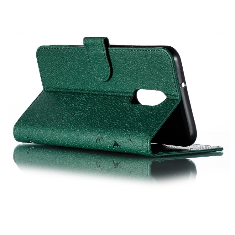 Feather Pattern Litchi Texture Horizontal Flip Leather Case with Wallet & Holder & Card Slots For LG Stylo 5