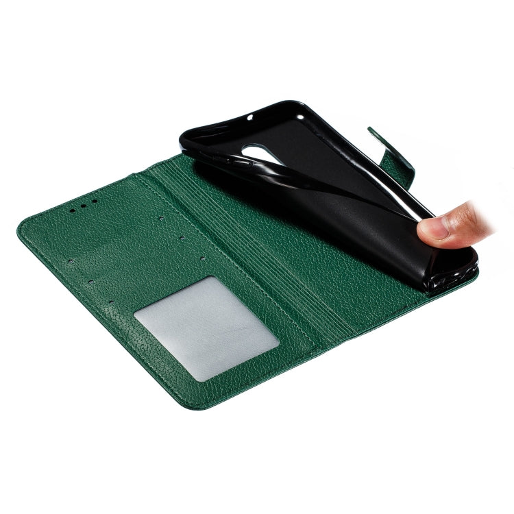 Feather Pattern Litchi Texture Horizontal Flip Leather Case with Wallet & Holder & Card Slots For LG Stylo 5