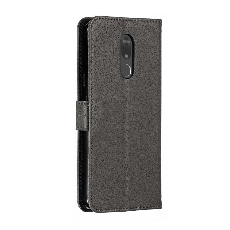 Feather Pattern Litchi Texture Horizontal Flip Leather Case with Wallet & Holder & Card Slots For LG Stylo 5
