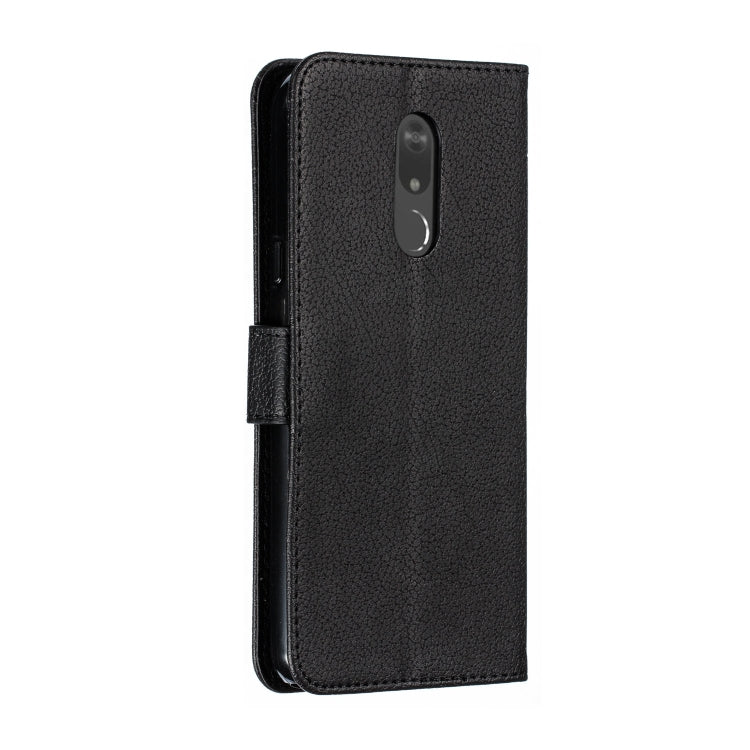 Feather Pattern Litchi Texture Horizontal Flip Leather Case with Wallet & Holder & Card Slots For LG Stylo 5