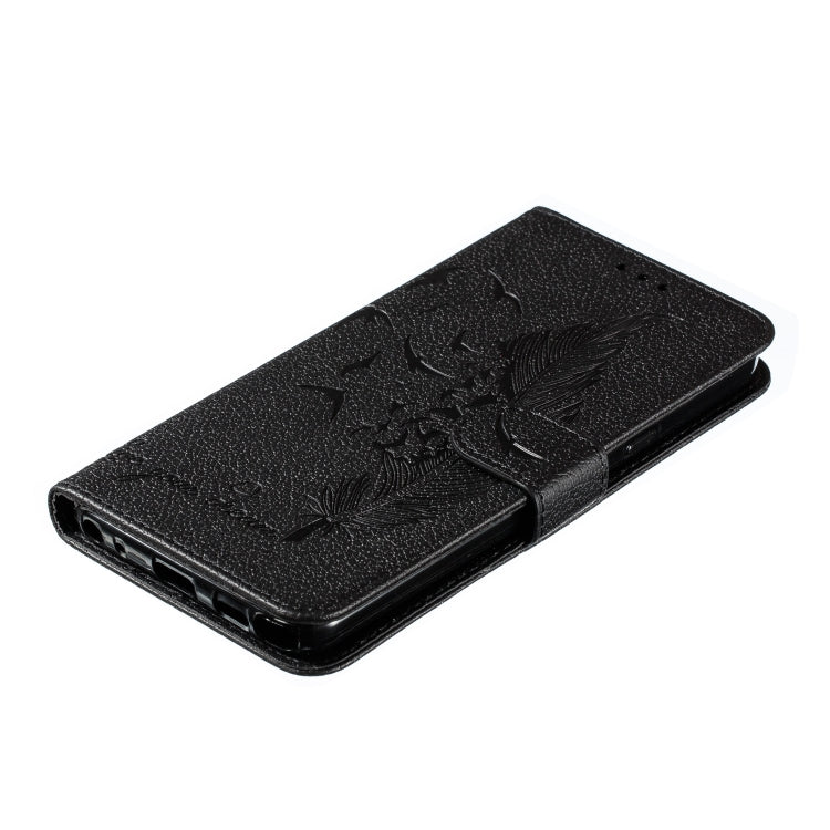 Feather Pattern Litchi Texture Horizontal Flip Leather Case with Wallet & Holder & Card Slots For LG Stylo 5