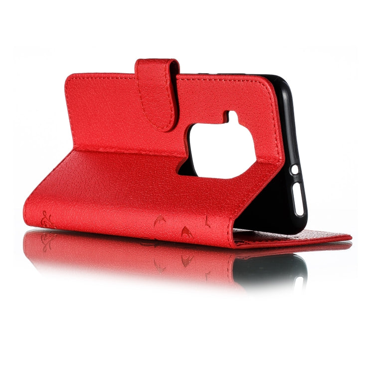 Feather Pattern Litchi Texture Horizontal Flip Leather Case with Wallet & Holder & Card Slots For Motorola One Pro
