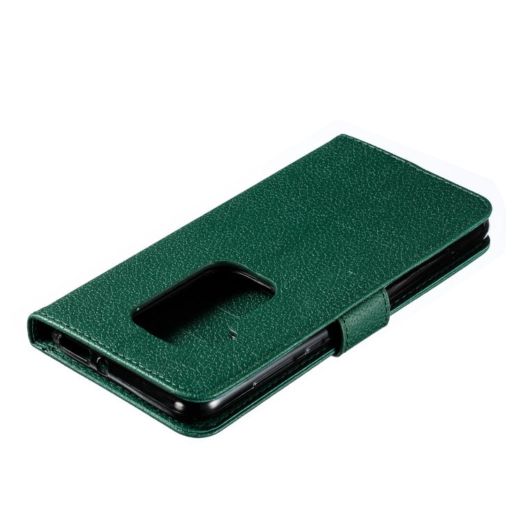 Feather Pattern Litchi Texture Horizontal Flip Leather Case with Wallet & Holder & Card Slots For Motorola One Pro