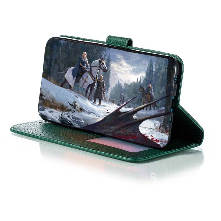 Feather Pattern Litchi Texture Horizontal Flip Leather Case with Wallet & Holder & Card Slots For Motorola One Pro