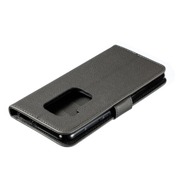 Feather Pattern Litchi Texture Horizontal Flip Leather Case with Wallet & Holder & Card Slots For Motorola One Pro