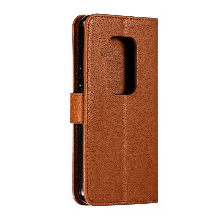 Feather Pattern Litchi Texture Horizontal Flip Leather Case with Wallet & Holder & Card Slots For Motorola One Pro