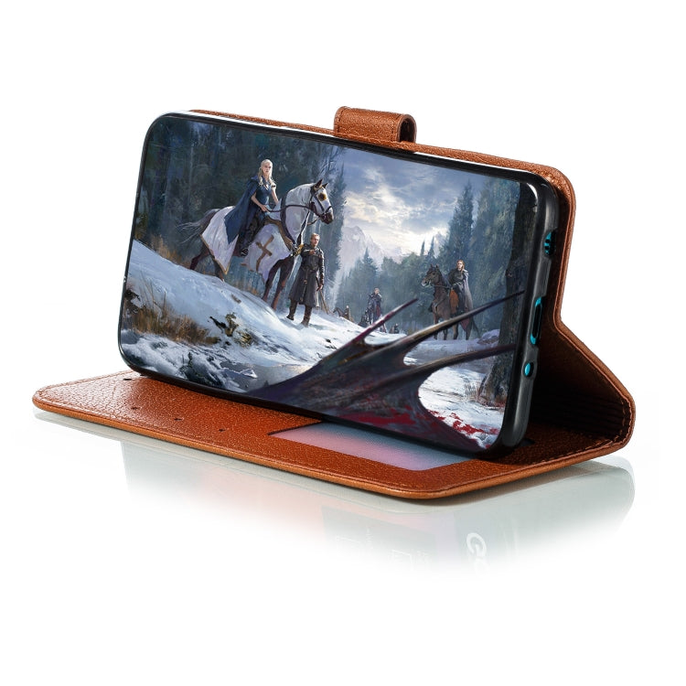 Feather Pattern Litchi Texture Horizontal Flip Leather Case with Wallet & Holder & Card Slots For Motorola One Pro
