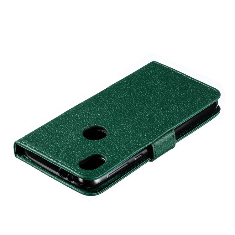 Feather Pattern Litchi Texture Horizontal Flip Leather Case with Wallet & Holder & Card Slots For Motorola Moto E6