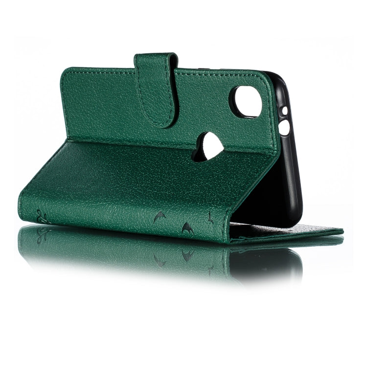 Feather Pattern Litchi Texture Horizontal Flip Leather Case with Wallet & Holder & Card Slots For Motorola Moto E6