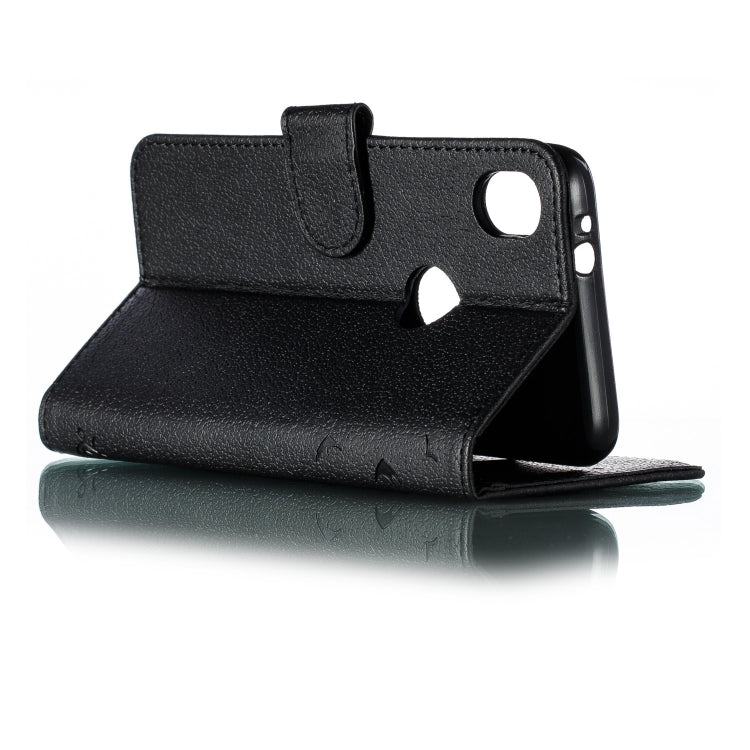 Feather Pattern Litchi Texture Horizontal Flip Leather Case with Wallet & Holder & Card Slots For Motorola Moto E6