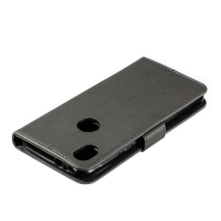 Feather Pattern Litchi Texture Horizontal Flip Leather Case with Wallet & Holder & Card Slots For Motorola Moto E6