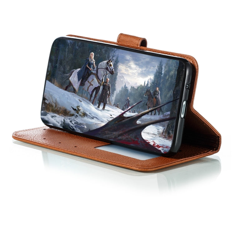 Feather Pattern Litchi Texture Horizontal Flip Leather Case with Wallet & Holder & Card Slots For Motorola Moto E6