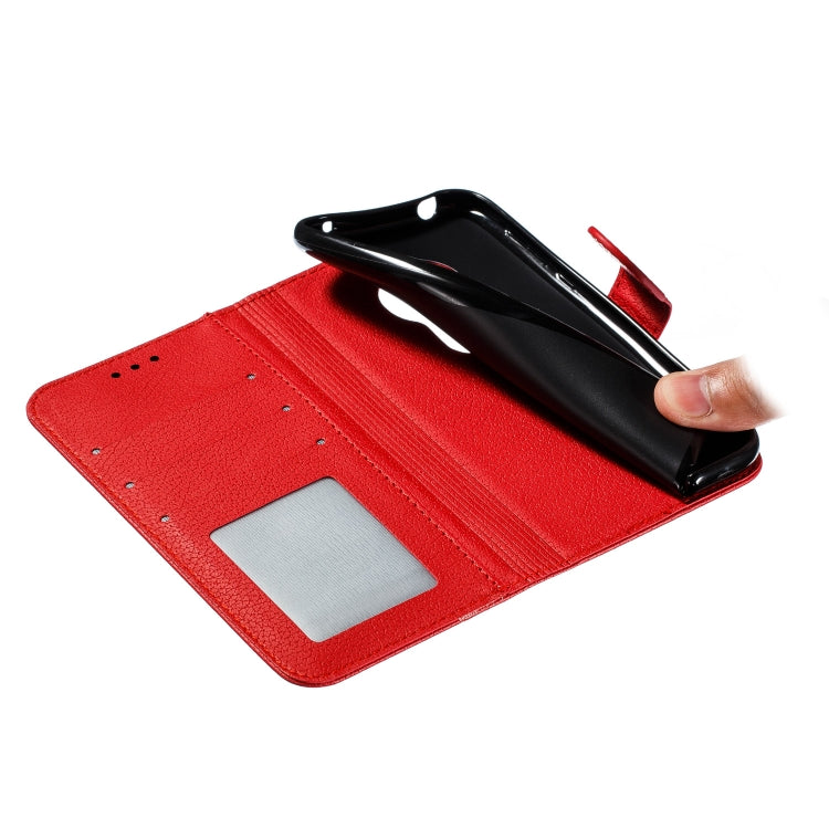 Feather Pattern Litchi Texture Horizontal Flip Leather Case with Wallet & Holder & Card Slots For Motorola Moto G7 Play