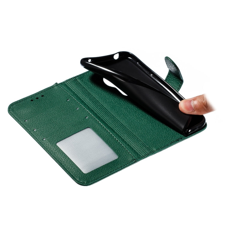 Feather Pattern Litchi Texture Horizontal Flip Leather Case with Wallet & Holder & Card Slots For Motorola Moto G7 Play