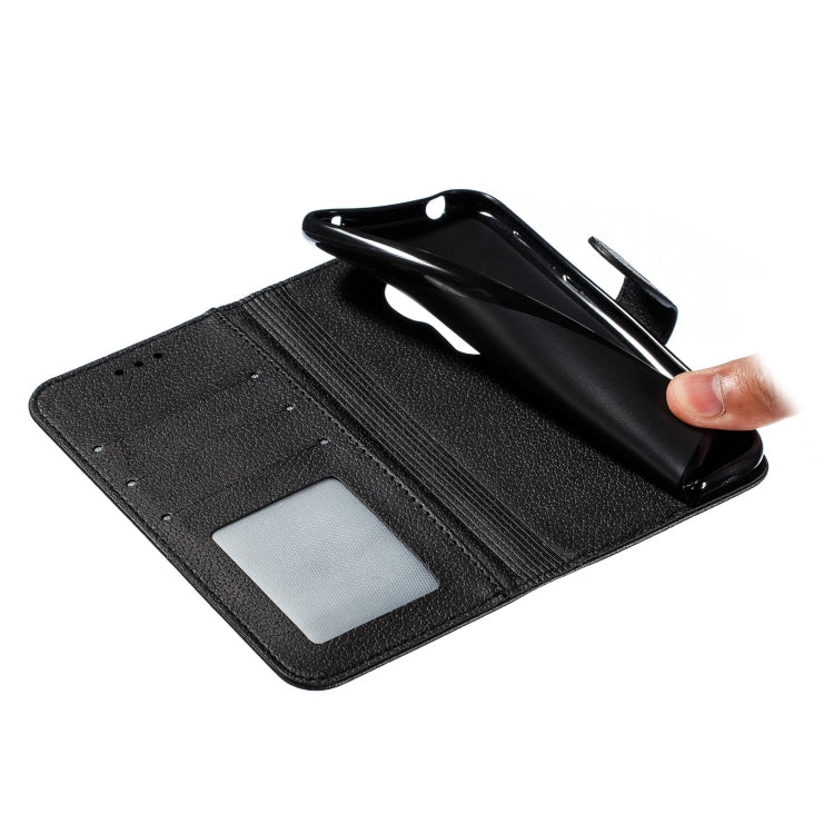 Feather Pattern Litchi Texture Horizontal Flip Leather Case with Wallet & Holder & Card Slots For Motorola Moto G7 Play
