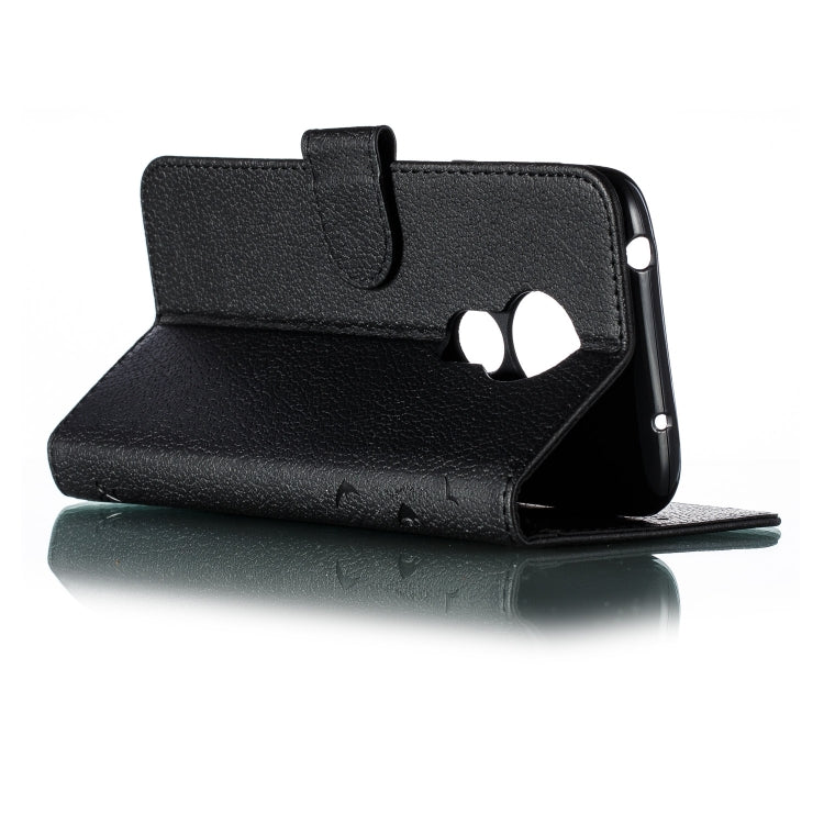 Feather Pattern Litchi Texture Horizontal Flip Leather Case with Wallet & Holder & Card Slots For Motorola Moto G7 Power