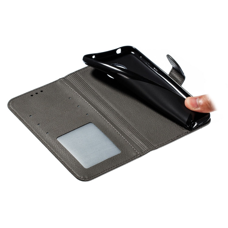 Feather Pattern Litchi Texture Horizontal Flip Leather Case with Wallet & Holder & Card Slots For Motorola Moto G7 Power