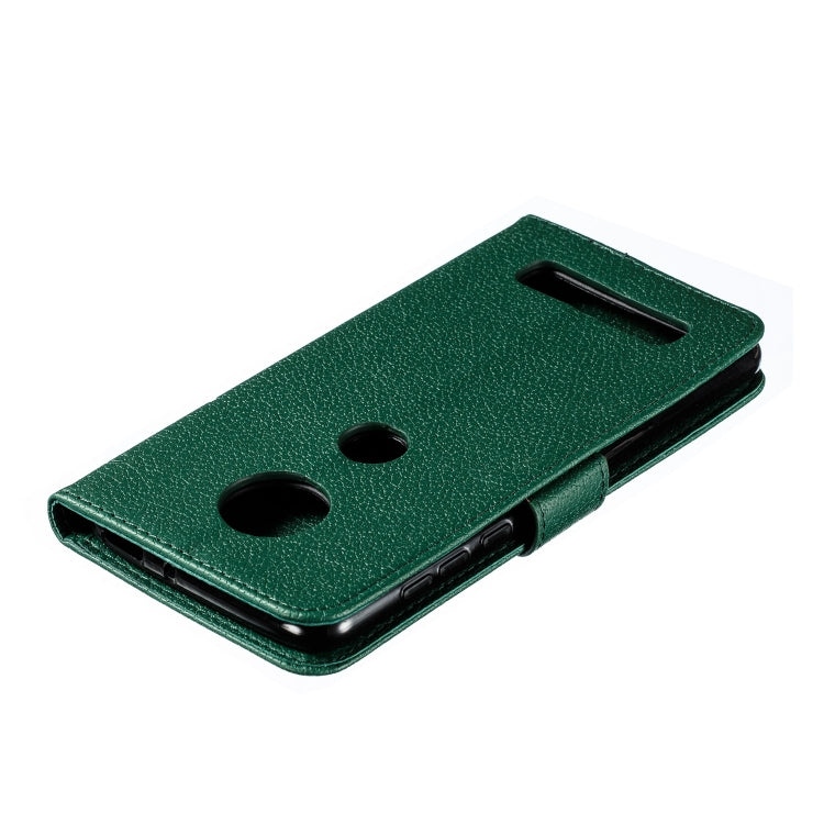 Feather Pattern Litchi Texture Horizontal Flip Leather Case with Wallet & Holder & Card Slots For Motorola Moto Z4 Play