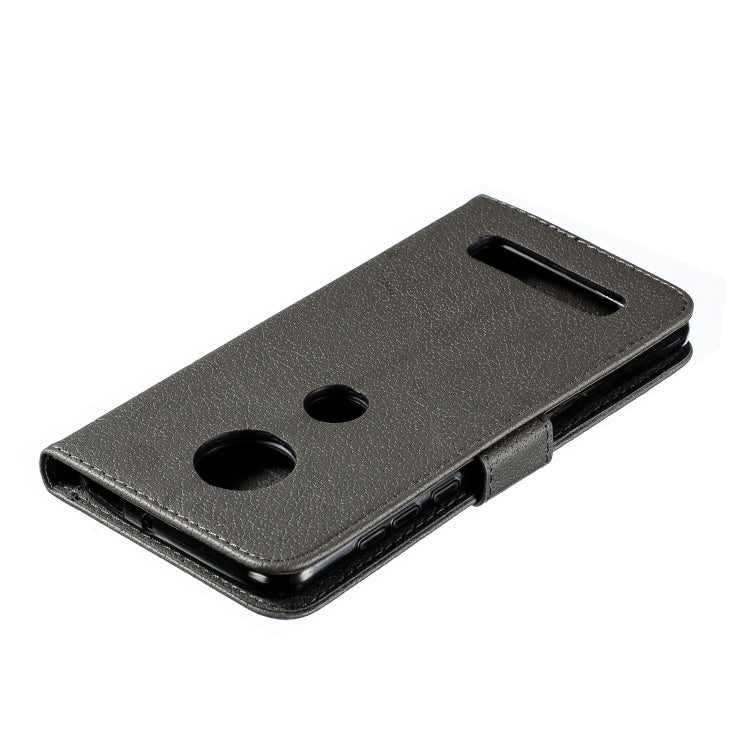 Feather Pattern Litchi Texture Horizontal Flip Leather Case with Wallet & Holder & Card Slots For Motorola Moto Z4 Play