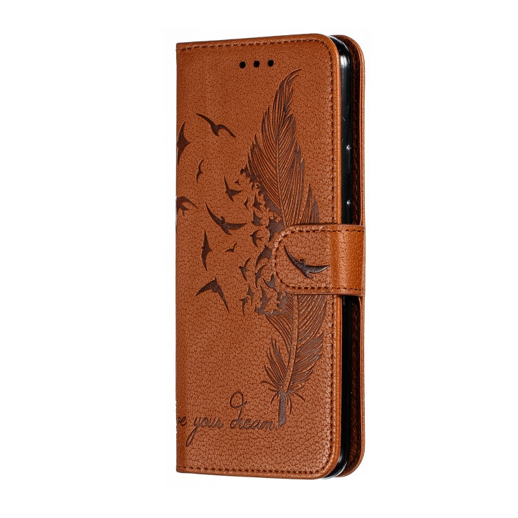 Feather Pattern Litchi Texture Horizontal Flip Leather Case with Wallet & Holder & Card Slots For Google Pixel 4XL