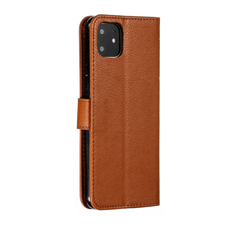 Feather Pattern Litchi Texture Horizontal Flip Leather Case with Wallet & Holder & Card Slots For Google Pixel 4XL