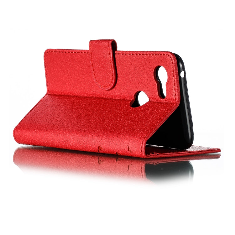Feather Pattern Litchi Texture Horizontal Flip Leather Case with Wallet & Holder & Card Slots For Google Pixel 3
