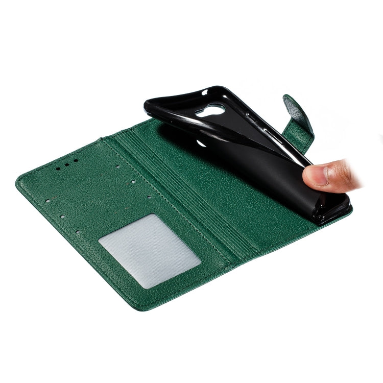 Feather Pattern Litchi Texture Horizontal Flip Leather Case with Wallet & Holder & Card Slots For Google Pixel 3