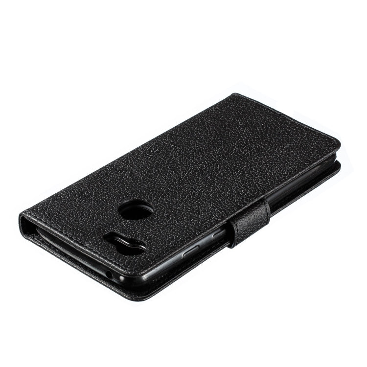 Feather Pattern Litchi Texture Horizontal Flip Leather Case with Wallet & Holder & Card Slots For Google Pixel 3