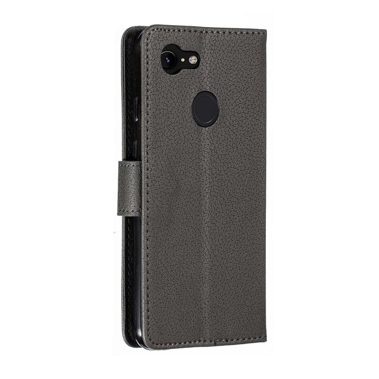 Feather Pattern Litchi Texture Horizontal Flip Leather Case with Wallet & Holder & Card Slots For Google Pixel 3